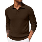 Volker | Herrenpullover mit Polokragen, Eleganter Strickpullover | Nomad NTS | Brown