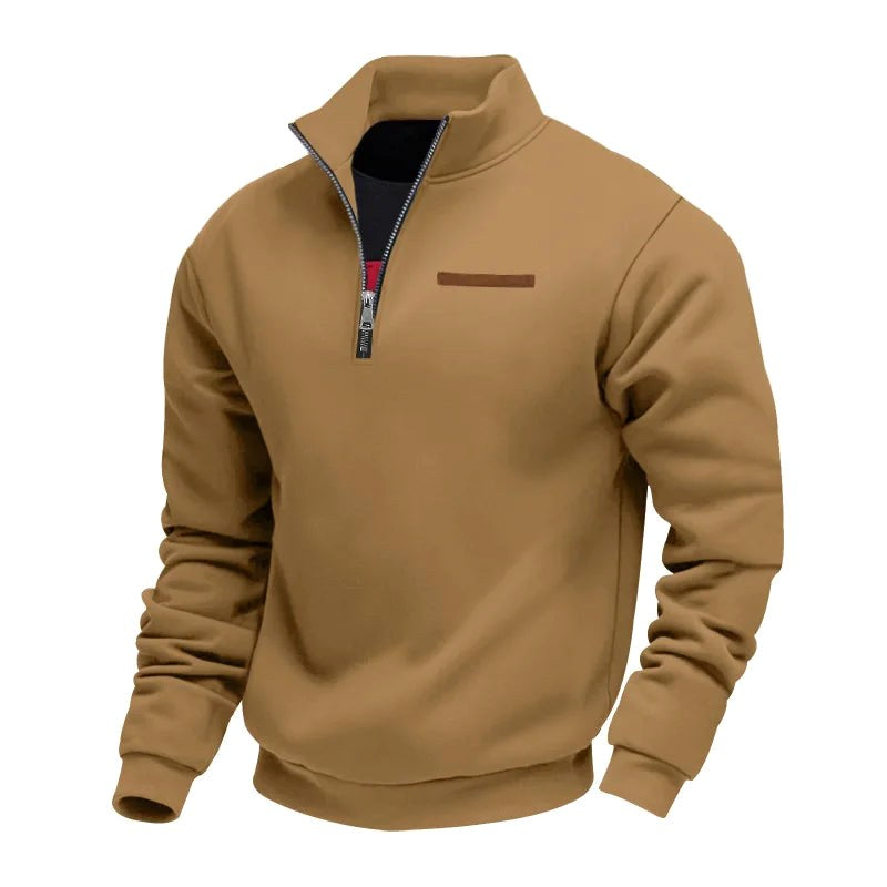 Waldemar | Herrenpullover aus Fleece, Casual Herren-Sweatshirt | Nomad NTS | Rood