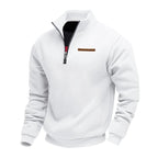 Waldemar | Herrenpullover aus Fleece, Casual Herren-Sweatshirt | Nomad NTS | Wit