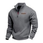 Waldemar | Herrenpullover aus Fleece, Casual Herren-Sweatshirt | Nomad NTS | Donkergrijs