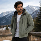 Wesley | Herrenjacke mit Kapuze und Fleece-Futter, warmer Wintermantel | Nomadnts
