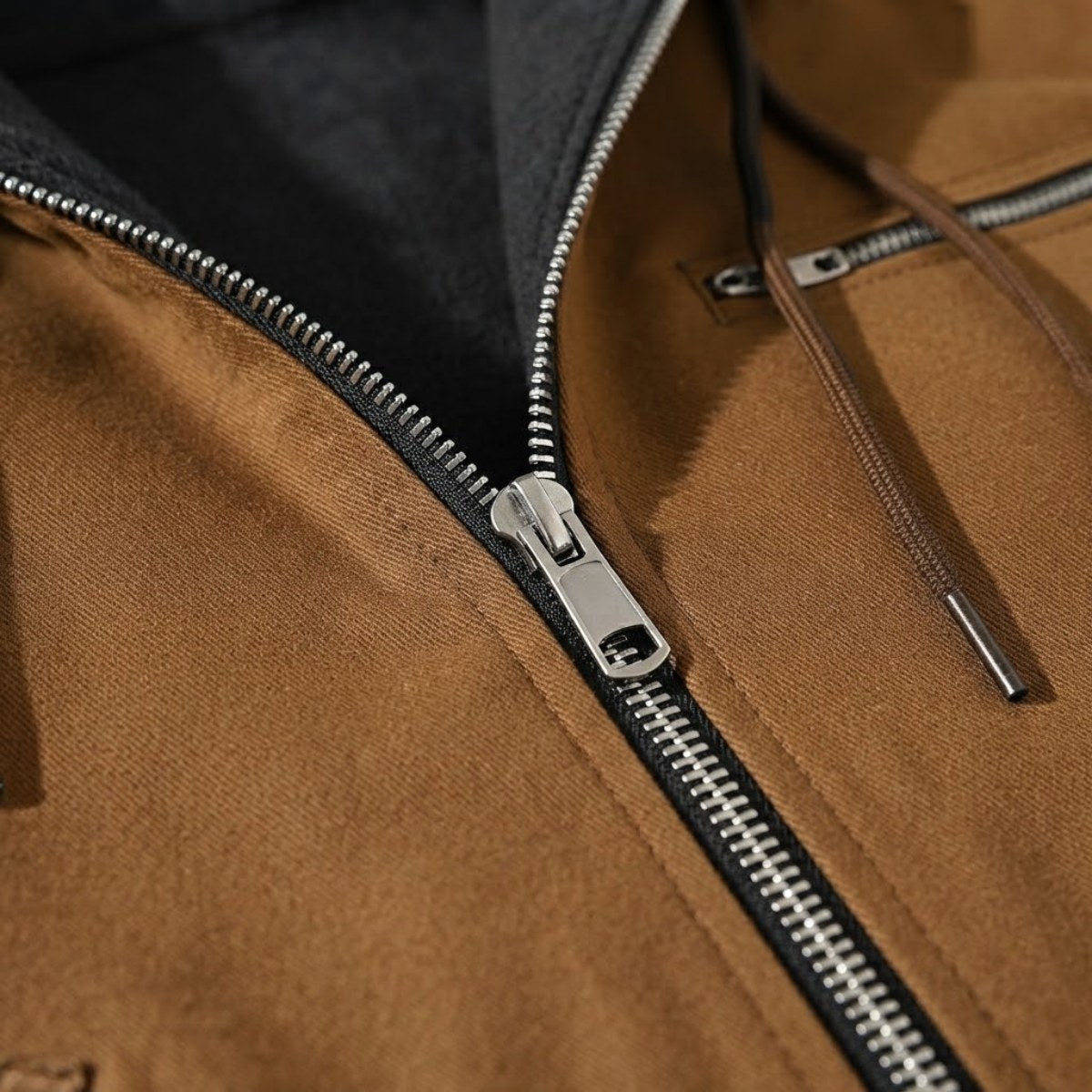 Wesley | Herrenjacke mit Kapuze und Fleece-Futter, warmer Wintermantel | Nomadnts