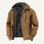 Wesley | Herrenjacke mit Kapuze und Fleece-Futter, warmer Wintermantel | Nomadnts