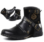 Wolfgang | Herrenstiefel aus Leder im Biker-Stil, klassische Motorrad-Boots | Nomad NTS