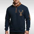 Wolfram | Herren-Sherpa-Pullover mit strukturierter Textur, Warmer Strickpullover | Nomad NTS | Blue